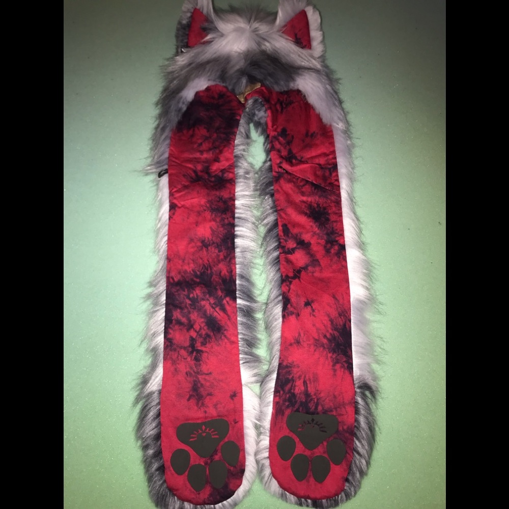 Grey fox tie dye spirithood